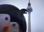 Tux in front of TV Tower