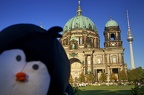 Tux in Front of the Berliner Dom