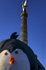 Tux in front of Victory Tower